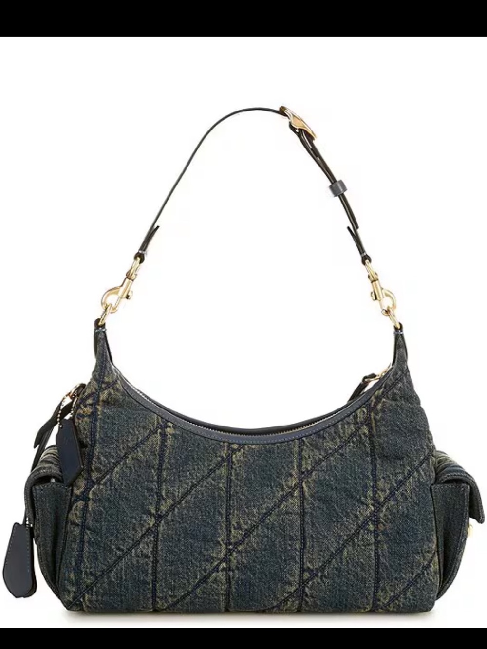 COACH Juliet Soft Quilted Loved Denim Pocket Bag 30 NWT - Picture 2 of 5
